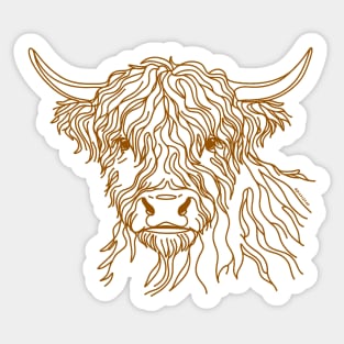 Highland Hairy Coo Sticker